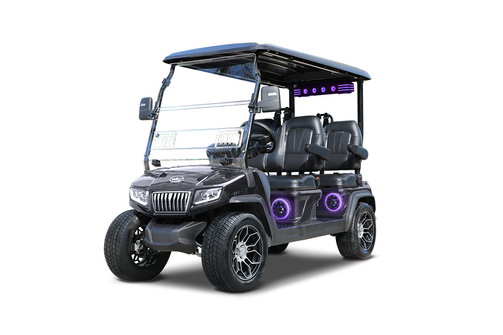 Evolution D5 Ranger golf cart in Black Sapphire