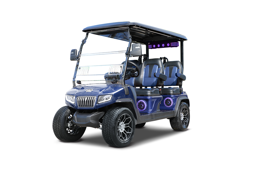 Evolution D5 Ranger golf cart in Mediterranean Blue